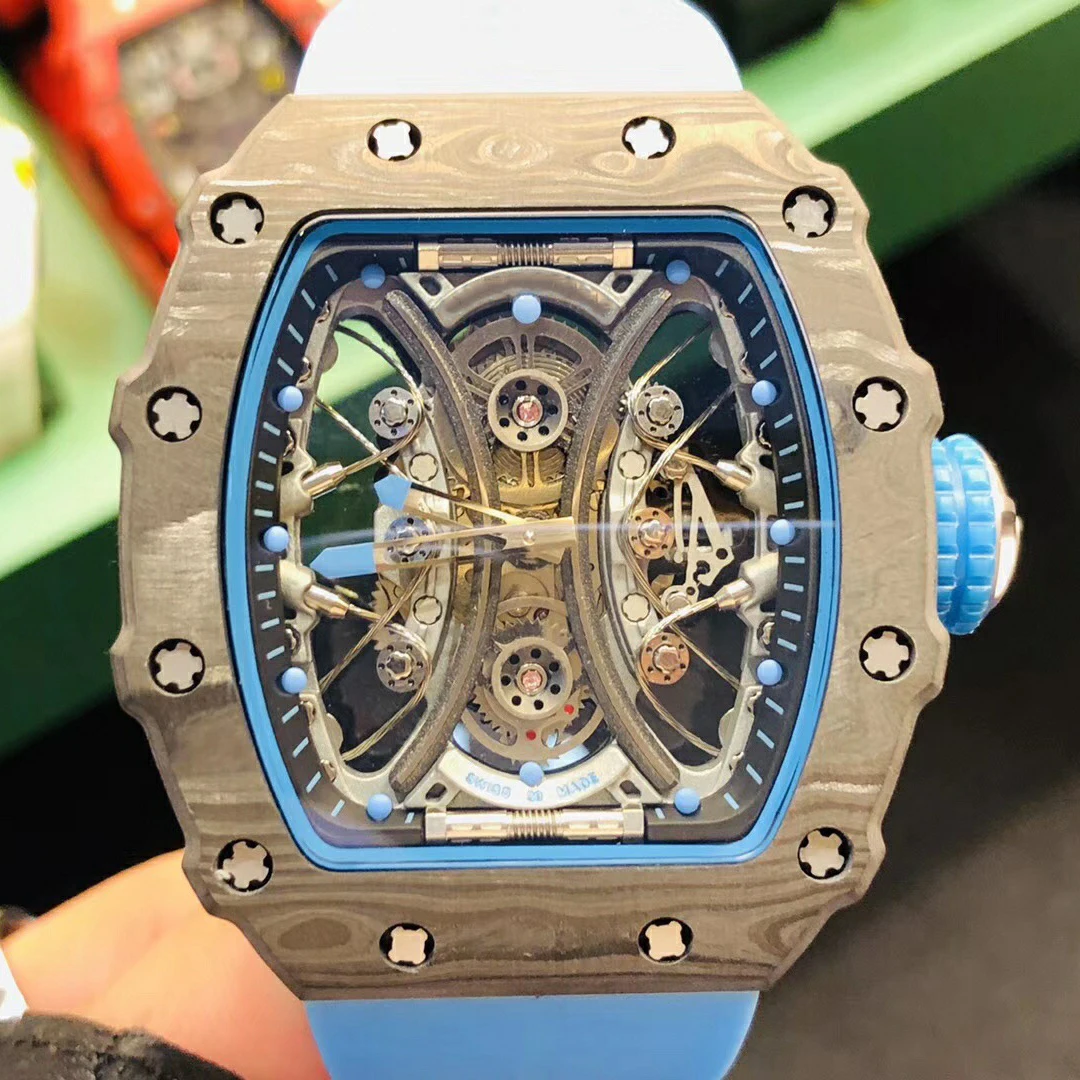 RM53-01 visible tourbillon movement TPT carbon fiber case luxury brand mechanical watch
RM53-01 visible tourbillon movement TPT carbon fiber case luxury brand mechanical watch