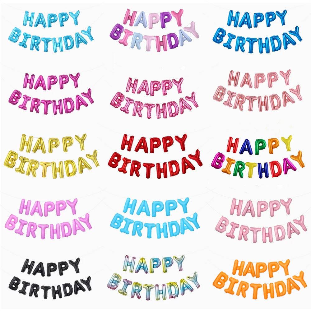 16 inch Happy Birthday Colorful letter Foil Mylar ballon Alphabet Foil Banner Letters for Kids Adult Birthday Party Decorations
16 inch Happy Birthday Colorful letter Foil Mylar ballon Alphabet Foil Banner Letters for Kids Adult Birthday Party Decorations