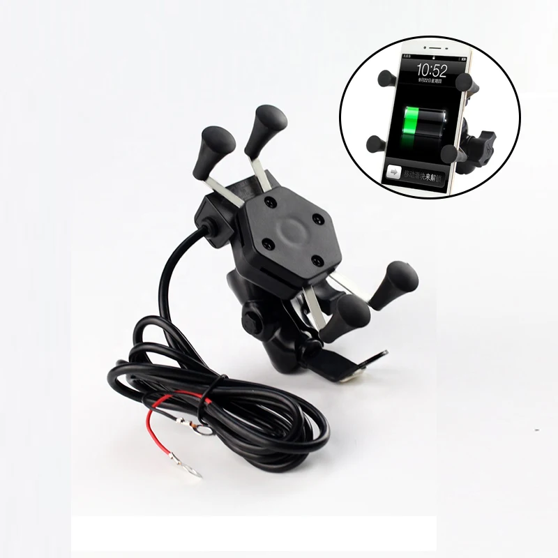 Motorcycle Scooter X Charger Mobile Phone Holder Bracket Mount USB 2.1A Quick Charging Stand Bike Motorcycle Phone Holder, Black
Motorcycle Scooter X Charger Mobile Phone Holder Bracket Mount USB 2.1A Quick Charging Stand Bike Motorcycle Phone Holder, Black