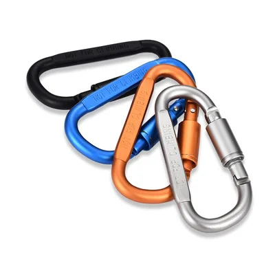 Thick Professional 8CM Snap Hook Clips Hanging Nut Backpack Buckle Hiking Hook Spring Aluminum Carabiner, Blue red black yellow green orange purple rose red
Thick Professional 8CM Snap Hook Clips Hanging Nut Backpack Buckle Hiking Hook Spring Aluminum Carabiner, Blue red black yellow green orange purple rose red