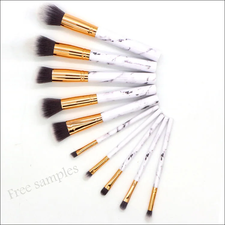 Free samples Marble makeup brushes set 10 pieces make-up with pouch customized logo 10pcs brush for beauty, Customized color
Free samples Marble makeup brushes set 10 pieces make-up with pouch customized logo 10pcs brush for beauty, Customized color