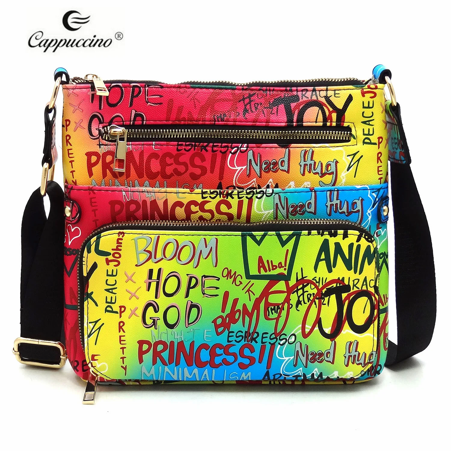 Ins Hot Sale Multi Graffiti crossbody bags Colorful Art Printed Princess shoulder bag ladies Rainbow Fashion Women Bag, As photo
Ins Hot Sale Multi Graffiti crossbody bags Colorful Art Printed Princess shoulder bag ladies Rainbow Fashion Women Bag, As photo