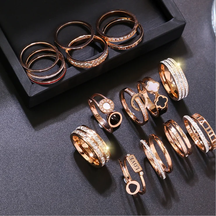 Factory wholesale titanium steel ring female 2019 new stainless steel index finger ring rose gold ring
Factory wholesale titanium steel ring female 2019 new stainless steel index finger ring rose gold ring