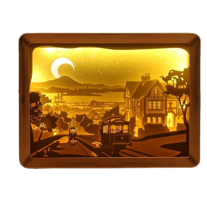 Home Wall Decor Night Light Shadow Box 3D Gift Paper Lamp Wall Art Display Snap Frame With Led Light
Home Wall Decor Night Light Shadow Box 3D Gift Paper Lamp Wall Art Display Snap Frame With Led Light