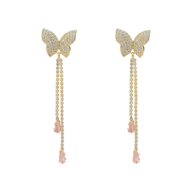 ED64169 Korean pink diamond tassel drop butterfly stud earrings fashion gold plated women jewelry
ED64169 Korean pink diamond tassel drop butterfly stud earrings fashion gold plated women jewelry