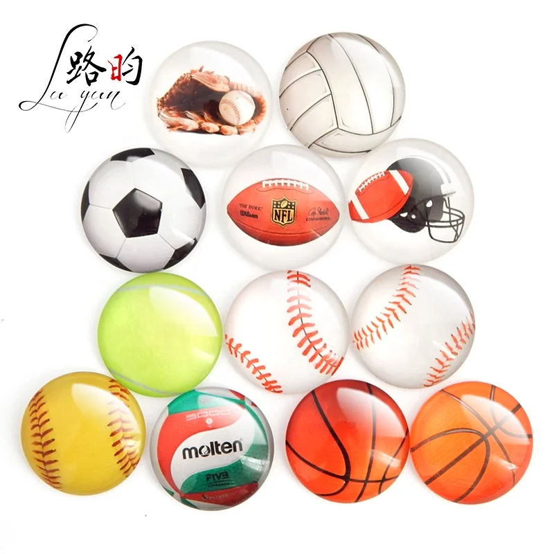 LY Sports Football Basketball Round Flat Clear Glass Photo Cabochon For Jewelry Components
LY Sports Football Basketball Round Flat Clear Glass Photo Cabochon For Jewelry Components