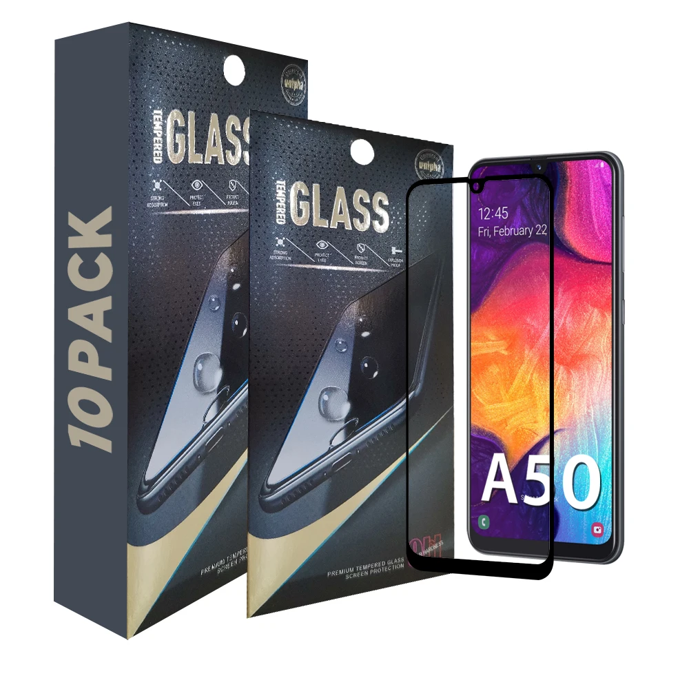10 in 1 Full Cover Tempered Glass For Samsung Galaxy A50 Toughened Glass Screen Protector
10 in 1 Full Cover Tempered Glass For Samsung Galaxy A50 Toughened Glass Screen Protector