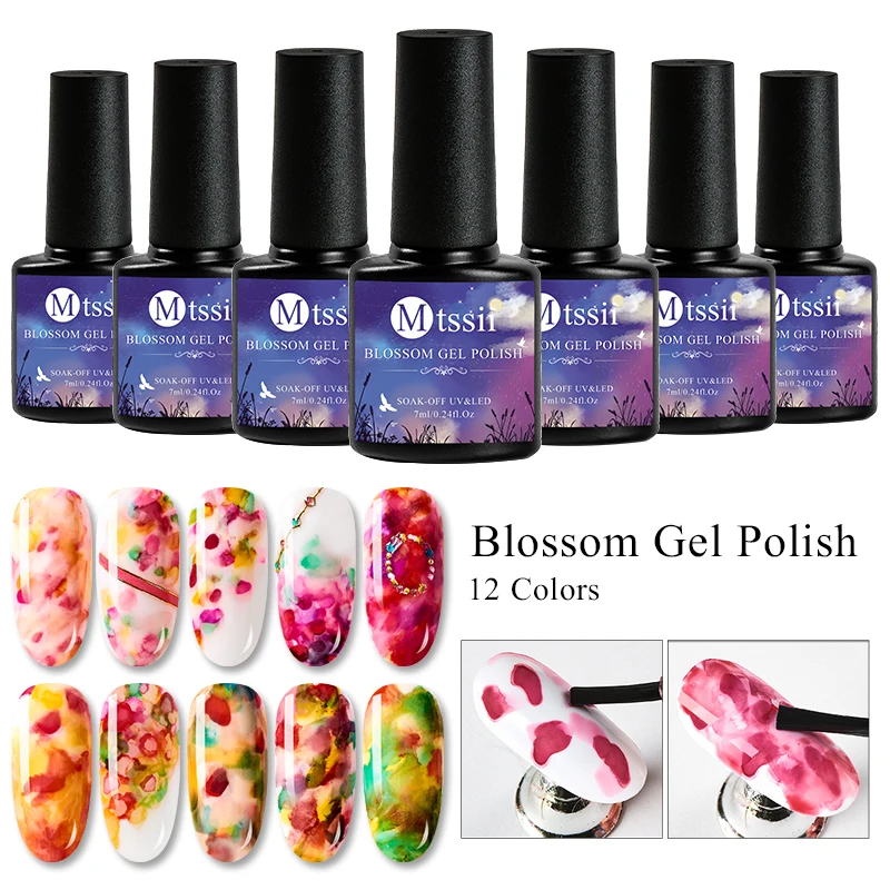 MTS II 7ml 12 Colors Soak Off Long Lasting Environment Friendly Blossom Watercolor Gel Polish For Nail Art Decoration, 12 colors for chosen
MTS II 7ml 12 Colors Soak Off Long Lasting Environment Friendly Blossom Watercolor Gel Polish For Nail Art Decoration, 12 colors for chosen