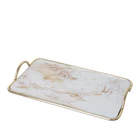 Beautiful design metal square serving decorative tray