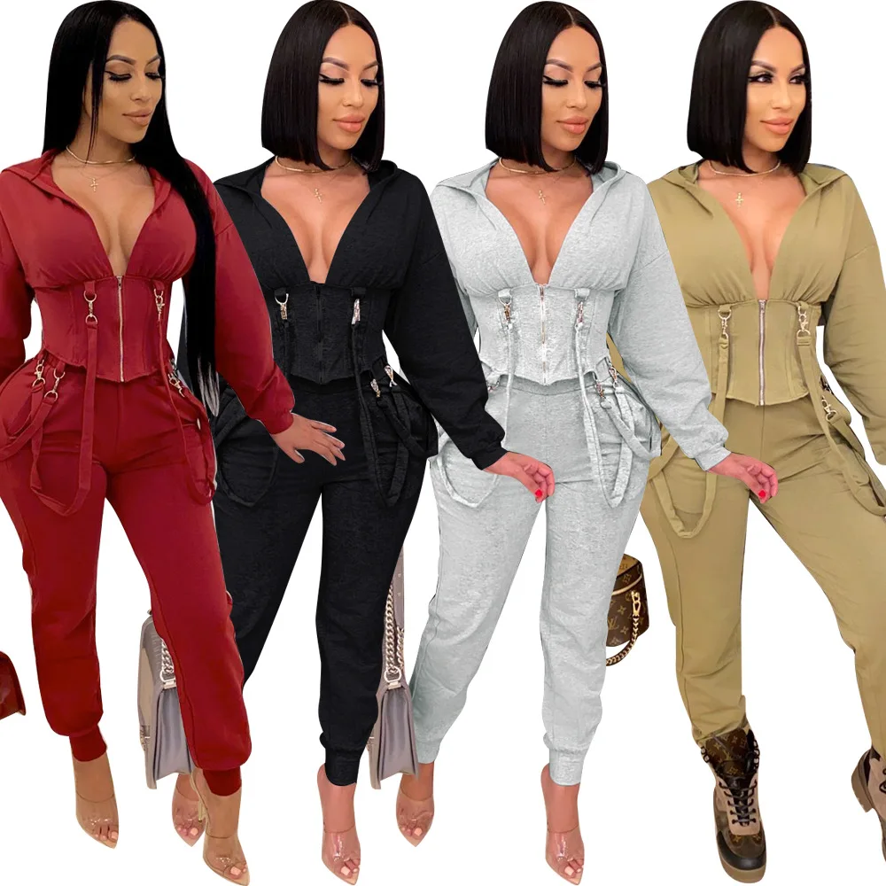 2022 New Fashion Zipper Hooded 2 Piece Sets Women Autumn Casual Slim Suit Streetwear Shorts Suit Fitness Tracksuit
2022 New Fashion Zipper Hooded 2 Piece Sets Women Autumn Casual Slim Suit Streetwear Shorts Suit Fitness Tracksuit