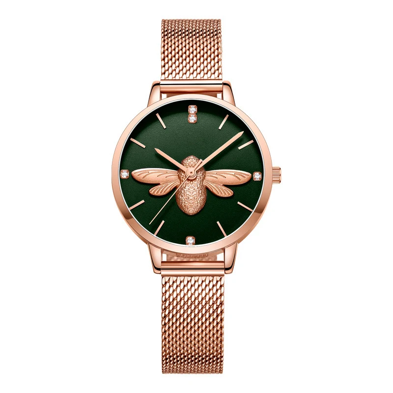 Custom Little Bee Fashion Ladies Stainless Steel Mesh Band Watch Waterproof Analog Wrist Watches Women Wrist Luxury
Custom Little Bee Fashion Ladies Stainless Steel Mesh Band Watch Waterproof Analog Wrist Watches Women Wrist Luxury