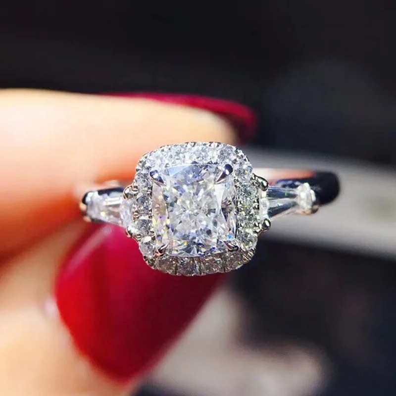 Fancy Princess Cut Cubic Zircon Rings Women Temperament Sweet Wedding Anniversary Ring Gift Female Fashion Jewelry, Picture shows
Fancy Princess Cut Cubic Zircon Rings Women Temperament Sweet Wedding Anniversary Ring Gift Female Fashion Jewelry, Picture shows
