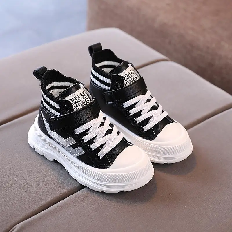 Korean Style Fashionable Kids Canvas High Top Shoes Children's Casual Shoes for Boys and Girls, Black white
Korean Style Fashionable Kids Canvas High Top Shoes Children's Casual Shoes for Boys and Girls, Black white