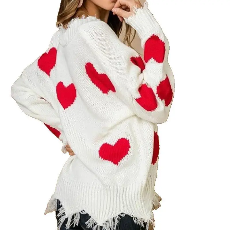 Autumn/winter Girls Sweaters Pullovers Christmas Plus Size Sweater Women Oversized Loose V-neck Knitted Sweater
Autumn/winter Girls Sweaters Pullovers Christmas Plus Size Sweater Women Oversized Loose V-neck Knitted Sweater