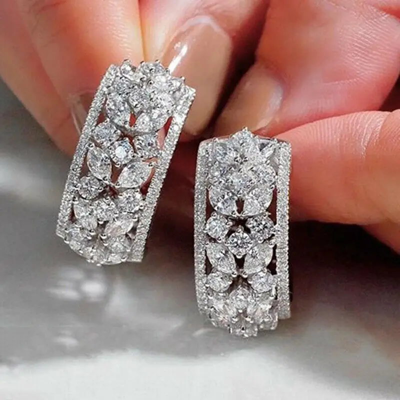 CAOSHI 2022 New Arrival Bridal Wedding Jewelry Full Of 3A Cubic Zircon Women Fashion Flower Shaped Ear Cuffs Stud Earring
CAOSHI 2022 New Arrival Bridal Wedding Jewelry Full Of 3A Cubic Zircon Women Fashion Flower Shaped Ear Cuffs Stud Earring