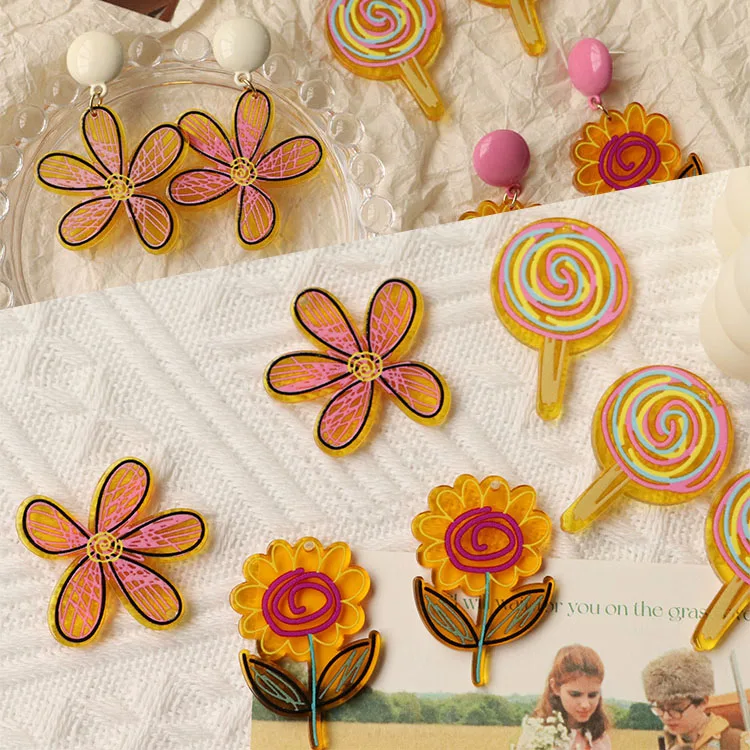 Customize Design Acrylic Craft Flower Candy Flat Plastic Beads 3D Picture Print Acrylic Charms for DIY Phone Case, Colorful
Customize Design Acrylic Craft Flower Candy Flat Plastic Beads 3D Picture Print Acrylic Charms for DIY Phone Case, Colorful