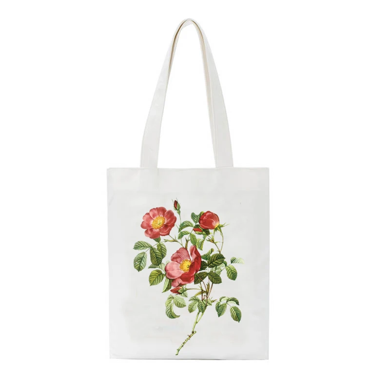 Custom Eco Handbag Cute Floral Lotus Rose Printing Shoulder Bag Canvas Casual Bag Custom Shopping Tote Bags
Custom Eco Handbag Cute Floral Lotus Rose Printing Shoulder Bag Canvas Casual Bag Custom Shopping Tote Bags