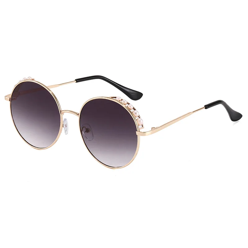 White Pearl Simple Elegant round Mirrored Big Frame High Quality Metal Fashion Vintage Sunglasses
White Pearl Simple Elegant round Mirrored Big Frame High Quality Metal Fashion Vintage Sunglasses