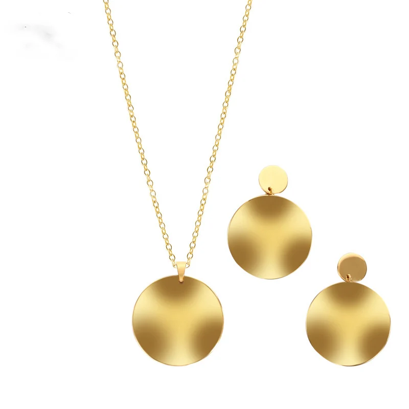 2021 Earrings And Necklace Party Round Shape Fashion Bridal Gold Stainless Steel Jewelry Sets Women Gold Plated, Gold,silver
2021 Earrings And Necklace Party Round Shape Fashion Bridal Gold Stainless Steel Jewelry Sets Women Gold Plated, Gold,silver
