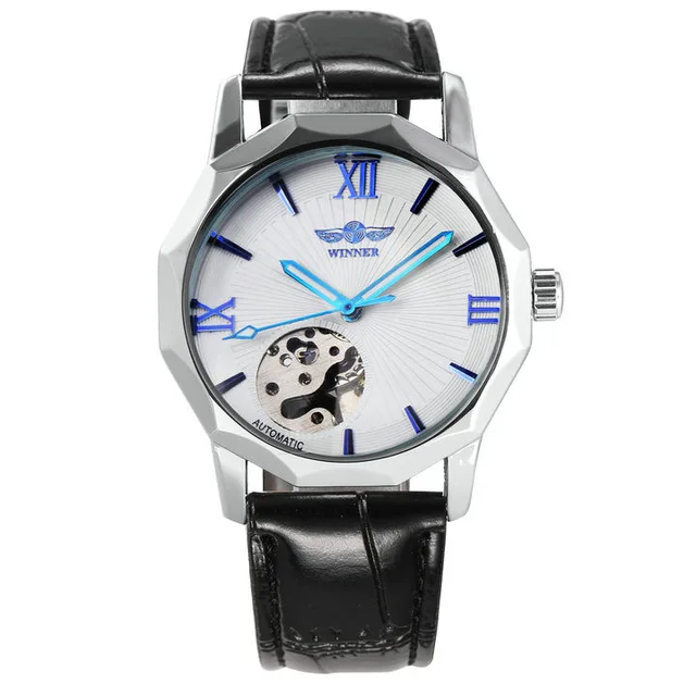 Winner Blue Ocean Geometry Design Transparent Skeleton Dial Mens Watch Top Brand Luxury Automatic Fashion Mechanical Watch Clock 
Winner Blue Ocean Geometry Design Transparent Skeleton Dial Mens Watch Top Brand Luxury Automatic Fashion Mechanical Watch Clock