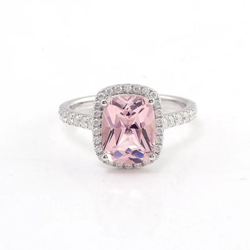 3ct 9x7mm elongate cushion brilliant cut morganite engagement ring with moissanite halo in 18 solid white gold
3ct 9x7mm elongate cushion brilliant cut morganite engagement ring with moissanite halo in 18 solid white gold