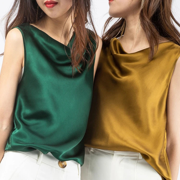 2021 Spring Fashion 100% Real Silk T-shirt Sleeveless Women's Mulberry Silk T-shirt
2021 Spring Fashion 100% Real Silk T-shirt Sleeveless Women's Mulberry Silk T-shirt