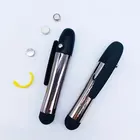 Hot-selling solid color LED light pen cheap plastic ballpoint pen AED008