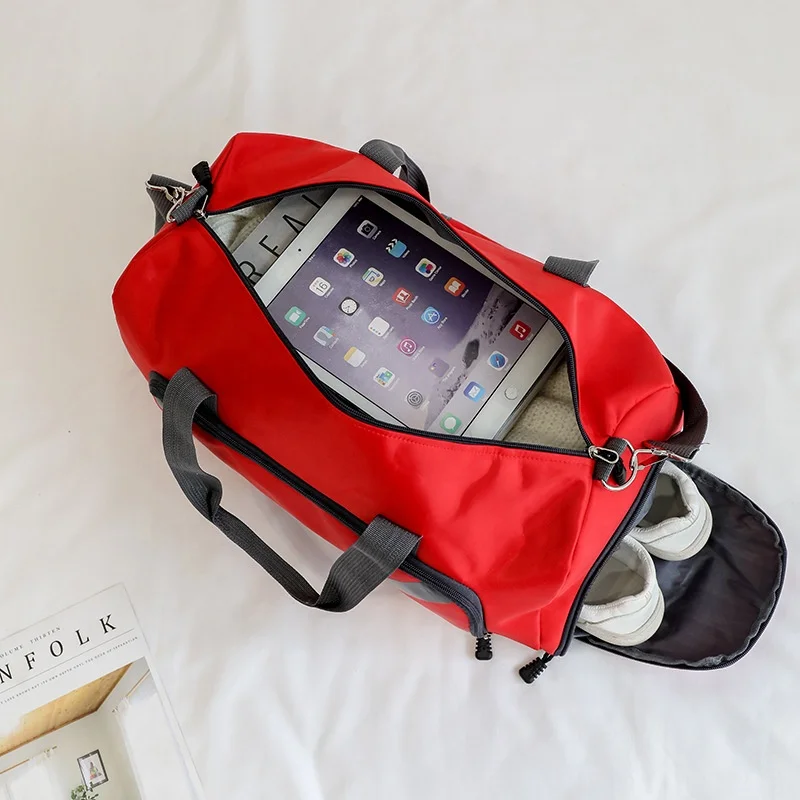 Fitness Sport Gym Bag with Shoes Compartment Waterproof Travel Duffel Bag for Women and Men, 5colors
Fitness Sport Gym Bag with Shoes Compartment Waterproof Travel Duffel Bag for Women and Men, 5colors