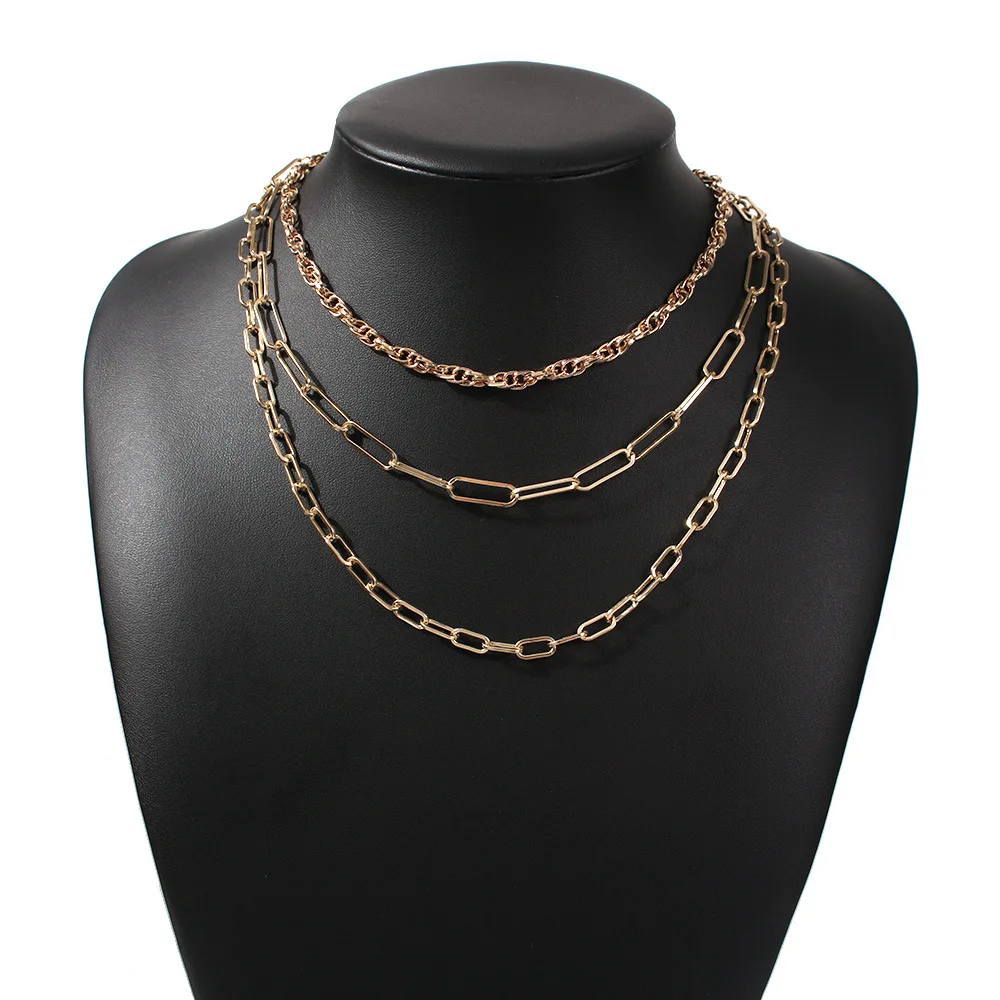 Fashion stainless Steel Flat Rectangle Chain Link Choker Necklace women 18k Gold Plated Paper Clip Link Chain Necklaces, 1 colors
Fashion stainless Steel Flat Rectangle Chain Link Choker Necklace women 18k Gold Plated Paper Clip Link Chain Necklaces, 1 colors