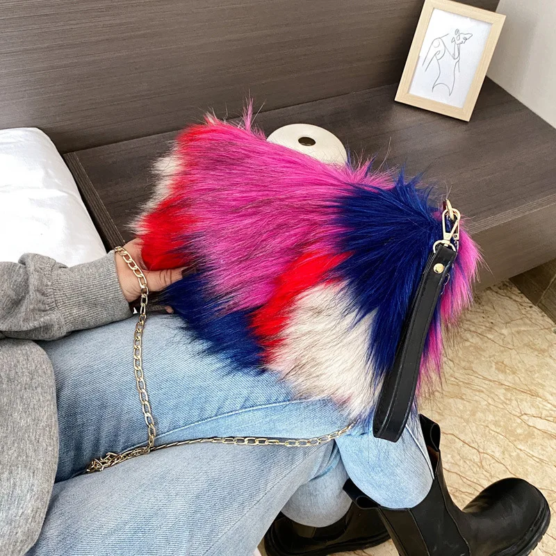 Women Fashion Luxury Furry Handbags Faux Fur Purses Handle Bags Woman Evening Cotton Tassel Bags, Colors
Women Fashion Luxury Furry Handbags Faux Fur Purses Handle Bags Woman Evening Cotton Tassel Bags, Colors