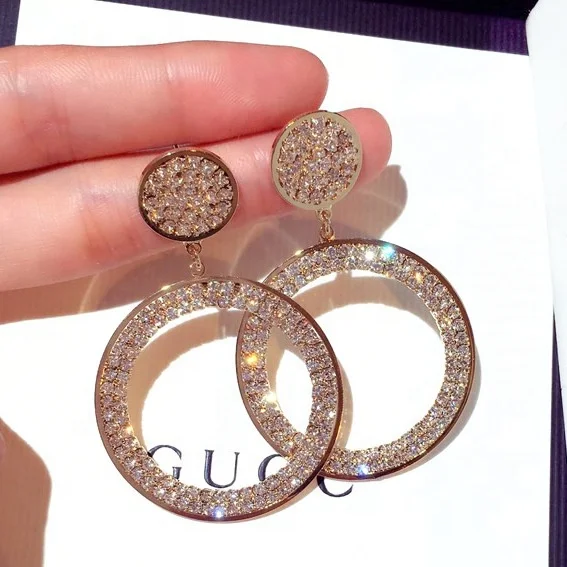 High Quality Full Rhinestones Hoop Earrings For Women Girls Statement Crystal Earrings Hot Gift Round big Circle Earrings, Picture shows
High Quality Full Rhinestones Hoop Earrings For Women Girls Statement Crystal Earrings Hot Gift Round big Circle Earrings, Picture shows