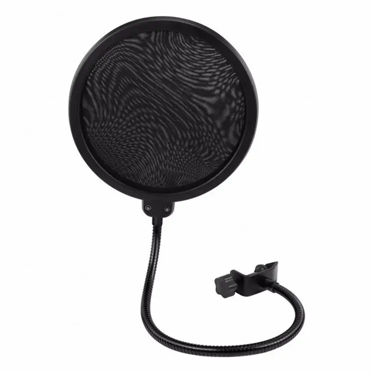 Professional Microphone Recording Spray Guard Double Mesh Screen Windscreen Studio Pop Filter, Black
Professional Microphone Recording Spray Guard Double Mesh Screen Windscreen Studio Pop Filter, Black
