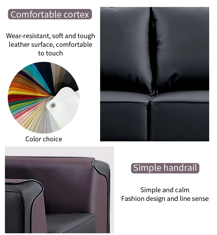 Pengpai Contemporary Furnitures 3 Piece Sofa Set Office Modern Hotel