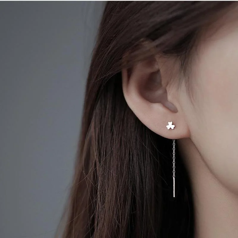 Hot Sale Fine Jewelry Fashion 925 Sterling Silver Earrings Statement Simple Tassel Long Earrings For Women
Hot Sale Fine Jewelry Fashion 925 Sterling Silver Earrings Statement Simple Tassel Long Earrings For Women