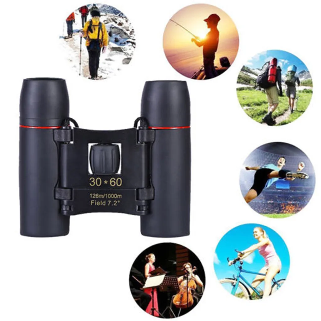 30X60 Zoom Powerful Foldable Binoculars Mini Optical Telescope for Hunting Sports Outdoor Travel Camping Hiking
30X60 Zoom Powerful Foldable Binoculars Mini Optical Telescope for Hunting Sports Outdoor Travel Camping Hiking