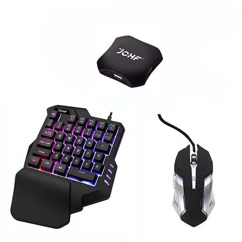 JCHF 5 IN 1With Wrist Rest Mobile Phone Mini Mechanical Wired LED One Hand Gaming Keyboard And Mouse Combo
JCHF 5 IN 1With Wrist Rest Mobile Phone Mini Mechanical Wired LED One Hand Gaming Keyboard And Mouse Combo