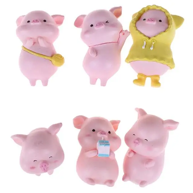 Home Decor Mini Cute Pig Figurine Animal Model Resin Craft Moss Micro Landscape Miniature Fairy Garden Decoration Accessories
Home Decor Mini Cute Pig Figurine Animal Model Resin Craft Moss Micro Landscape Miniature Fairy Garden Decoration Accessories