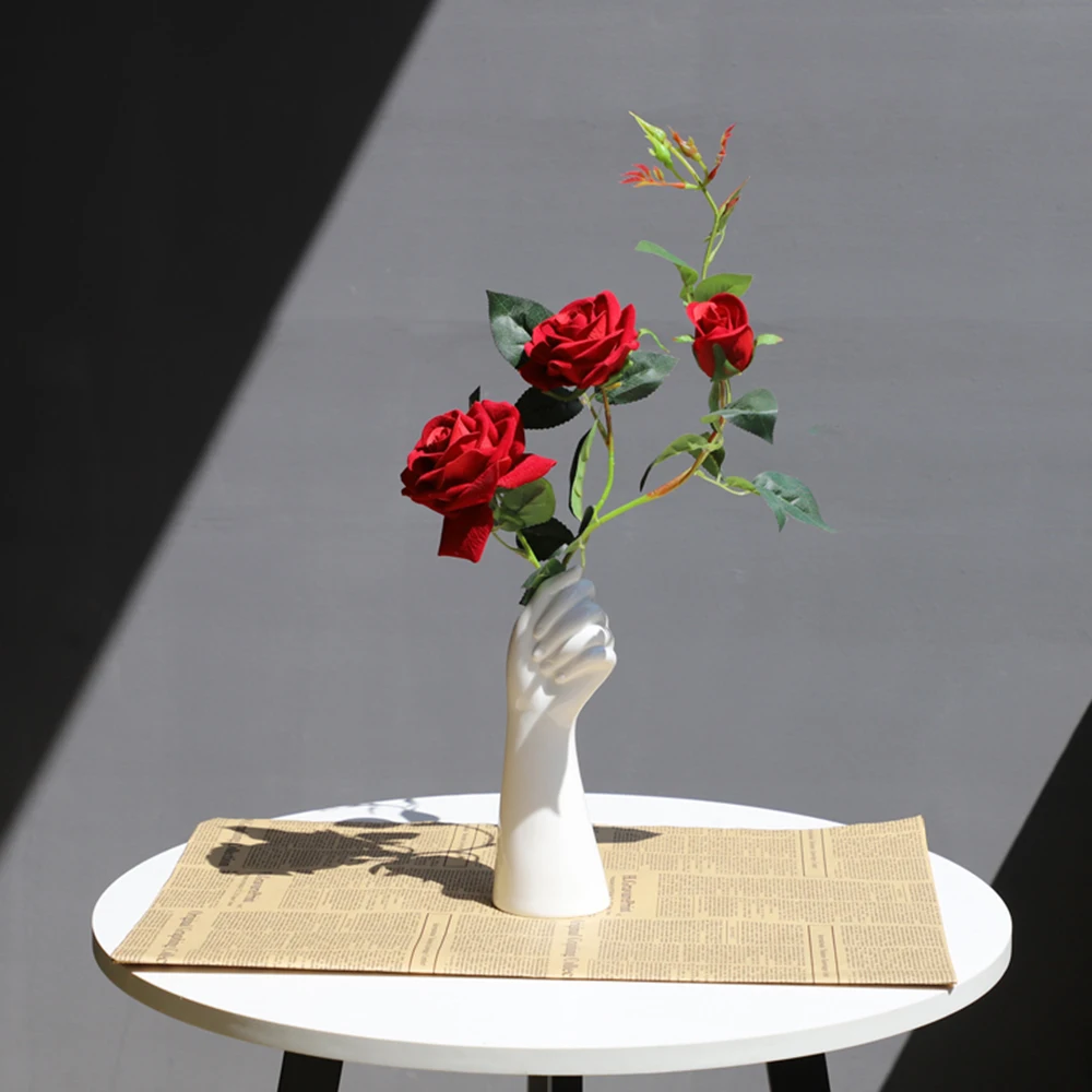 Ins Nordic Style Hand-shaped Ceramic Flower Vase By Hand Creative Floral Composition Office Home Decor Living Room Ornament, White
Ins Nordic Style Hand-shaped Ceramic Flower Vase By Hand Creative Floral Composition Office Home Decor Living Room Ornament, White
