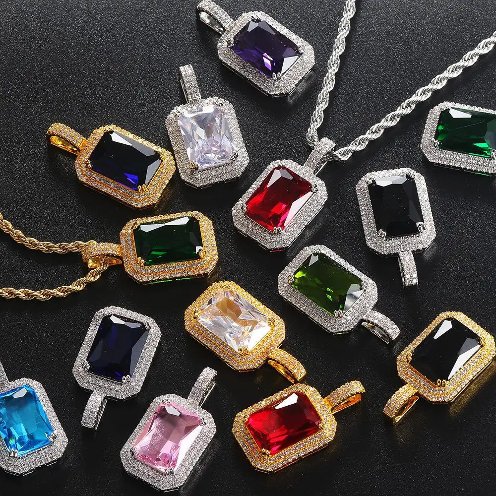 Bestone Hot Selling Custom Fashion Hip Hop Coloured Square Cubic Zircon Diamond Crystal cChoker Pendant Necklace
Bestone Hot Selling Custom Fashion Hip Hop Coloured Square Cubic Zircon Diamond Crystal cChoker Pendant Necklace