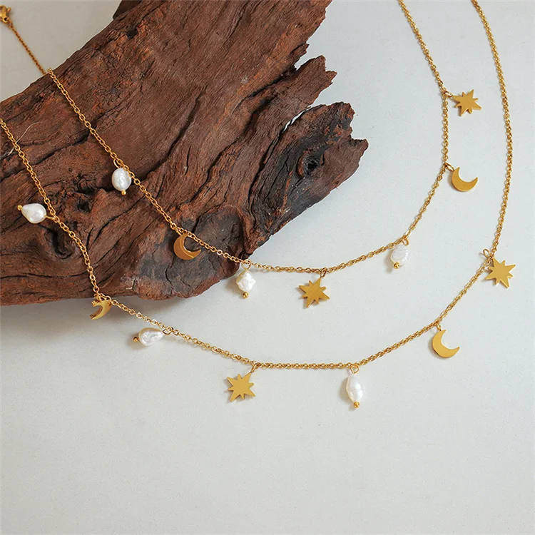 China Wholesale Light Luxury Design Jewelry Star Moon Natural Freshwater Pearl Tassel Necklaces For Women
China Wholesale Light Luxury Design Jewelry Star Moon Natural Freshwater Pearl Tassel Necklaces For Women