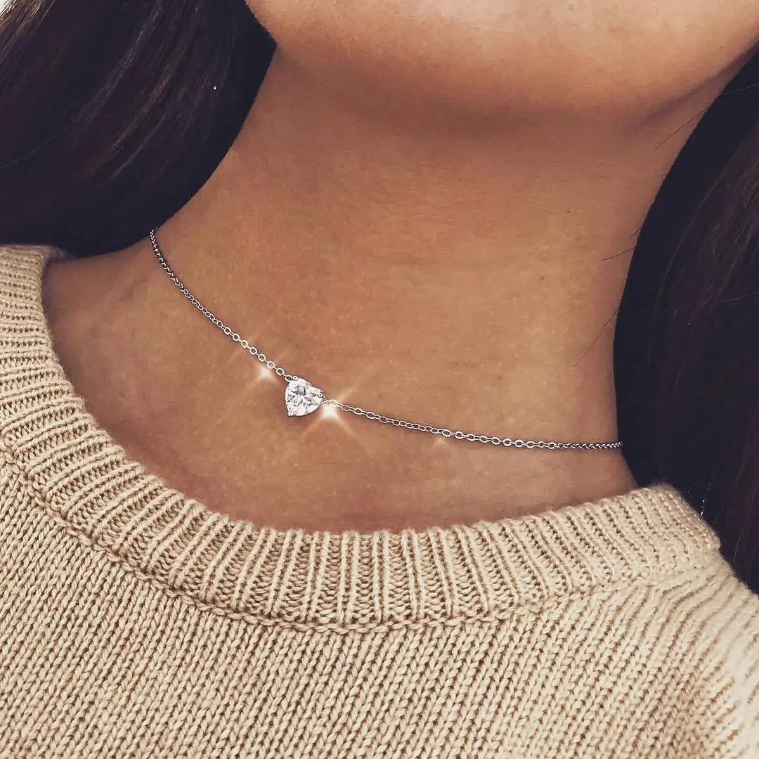 Valentine's Day Gift Popular Personality Fashion New Explosion Zircon Peach Heart Love Necklace, Picture shows
Valentine's Day Gift Popular Personality Fashion New Explosion Zircon Peach Heart Love Necklace, Picture shows
