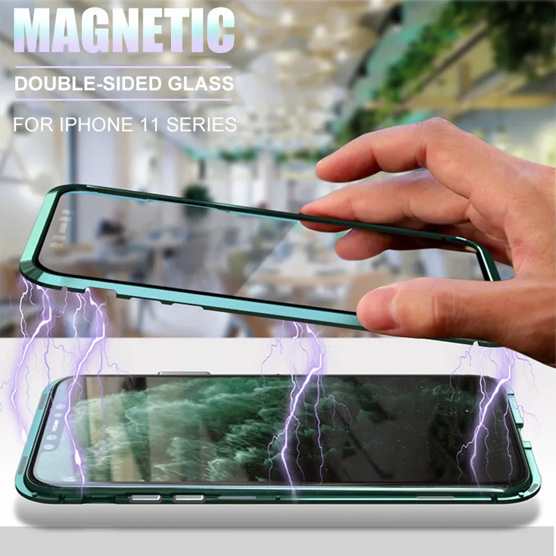 Newest Metal 360 Magnetic Adsorption Phone Case For iPhone 12 Pro Max Double Sided Glass Magnet Case Cover For iPhone 12 Mini XS, Black,silver,red,gold,goldblack,blueblack,redblack,purpleblack
Newest Metal 360 Magnetic Adsorption Phone Case For iPhone 12 Pro Max Double Sided Glass Magnet Case Cover For iPhone 12 Mini XS, Black,silver,red,gold,goldblack,blueblack,redblack,purpleblack