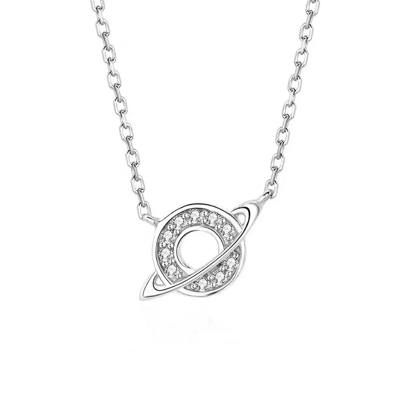 Creative Planet Rhinestone Pendant Necklace Anniversary Gift 925 Sterling Silv Chain Necklace, Silver
Creative Planet Rhinestone Pendant Necklace Anniversary Gift 925 Sterling Silv Chain Necklace, Silver