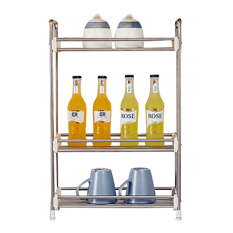 High Quality 3 Tier Stainless Steel Dish Multifunctional Kitchen Display Rack, White
High Quality 3 Tier Stainless Steel Dish Multifunctional Kitchen Display Rack, White