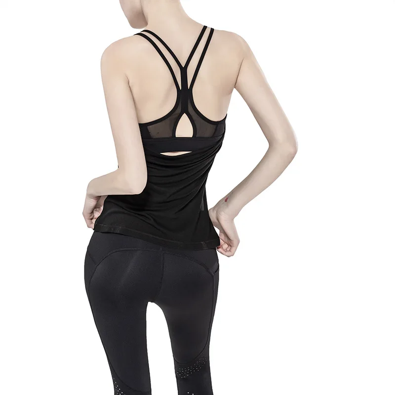 Fake two-piece sports vest workout clothes top beauty back sports bra loose Sexy Yoga Clothing Sportswear Running, As picture
Fake two-piece sports vest workout clothes top beauty back sports bra loose Sexy Yoga Clothing Sportswear Running, As picture