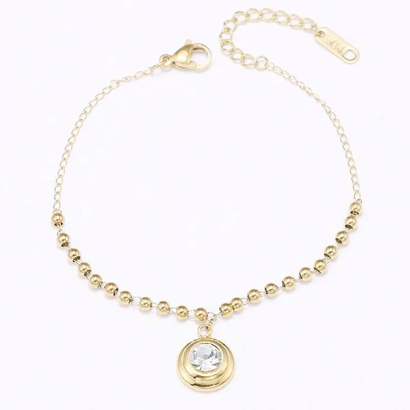 2020 Trending Gold Plated Bead Chain Adjustable Stainless Steel Zircon Pendant Bracelet
2020 Trending Gold Plated Bead Chain Adjustable Stainless Steel Zircon Pendant Bracelet