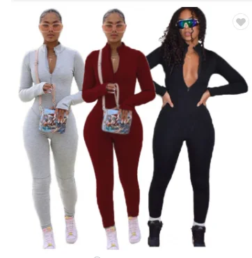 Latest Design Good Quality Women Fashion Clothing Long Sleeve Jumpsuit Women One Piece Jumpsuits And Rompers, Customized color 
Latest Design Good Quality Women Fashion Clothing Long Sleeve Jumpsuit Women One Piece Jumpsuits And Rompers, Customized color
