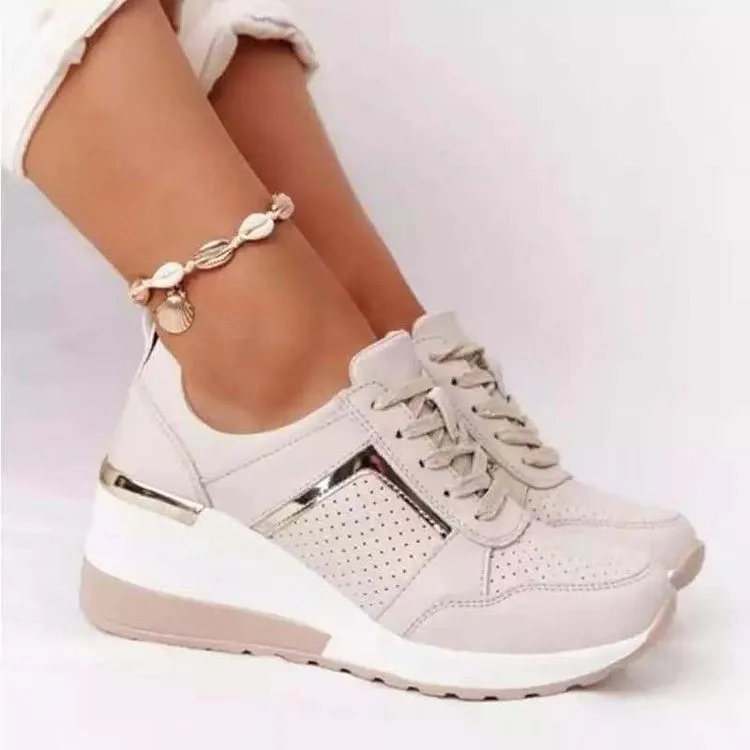 women shoes sneakers Summer new fashion thick sole slope heel casual lace up mesh large daily women's running shoes single shoes
women shoes sneakers Summer new fashion thick sole slope heel casual lace up mesh large daily women's running shoes single shoes