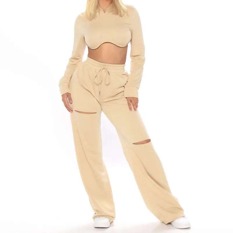 wholesale tracksuits winter outfits crop top sweatpants and hoodie embroidery suit custom logo 2 pc fall set for women
wholesale tracksuits winter outfits crop top sweatpants and hoodie embroidery suit custom logo 2 pc fall set for women