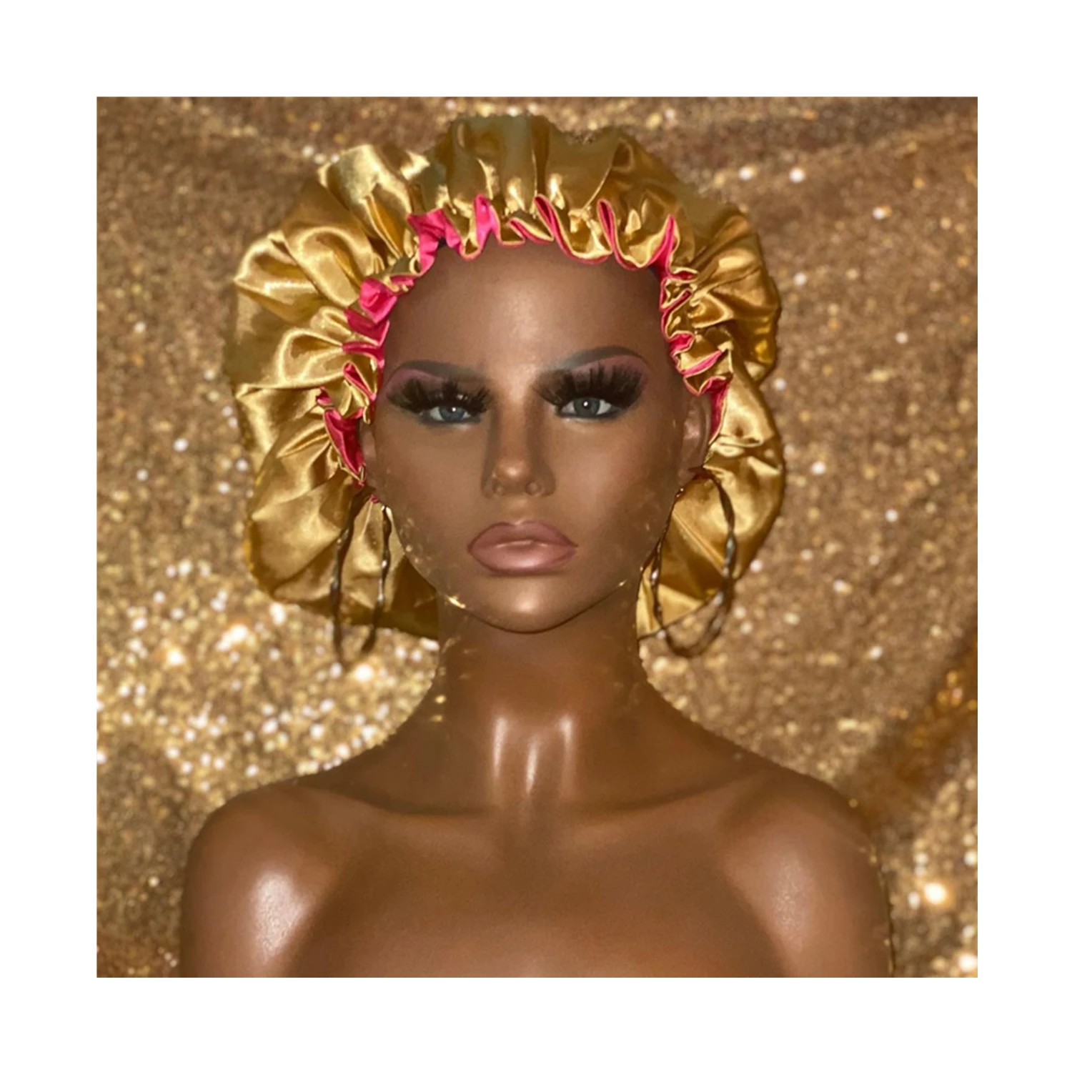 Wholesale High Quality Personalized LOGO Custom Silk Sleep bonnets Colorful Real Satin double sided bonnet hair Accessories, Customized color
Wholesale High Quality Personalized LOGO Custom Silk Sleep bonnets Colorful Real Satin double sided bonnet hair Accessories, Customized color